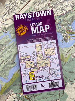 Raystown Lizard Map, Pennsylvania