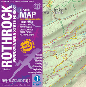 Rothrock Lizard Map, Pennsylvania