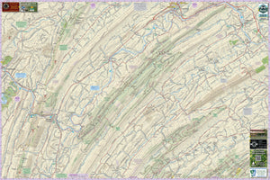 Tuscarora State Forest Lizard Map, Pennsylvania