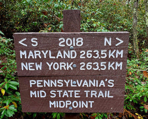 I'm Section Hiking The Mid State Trail