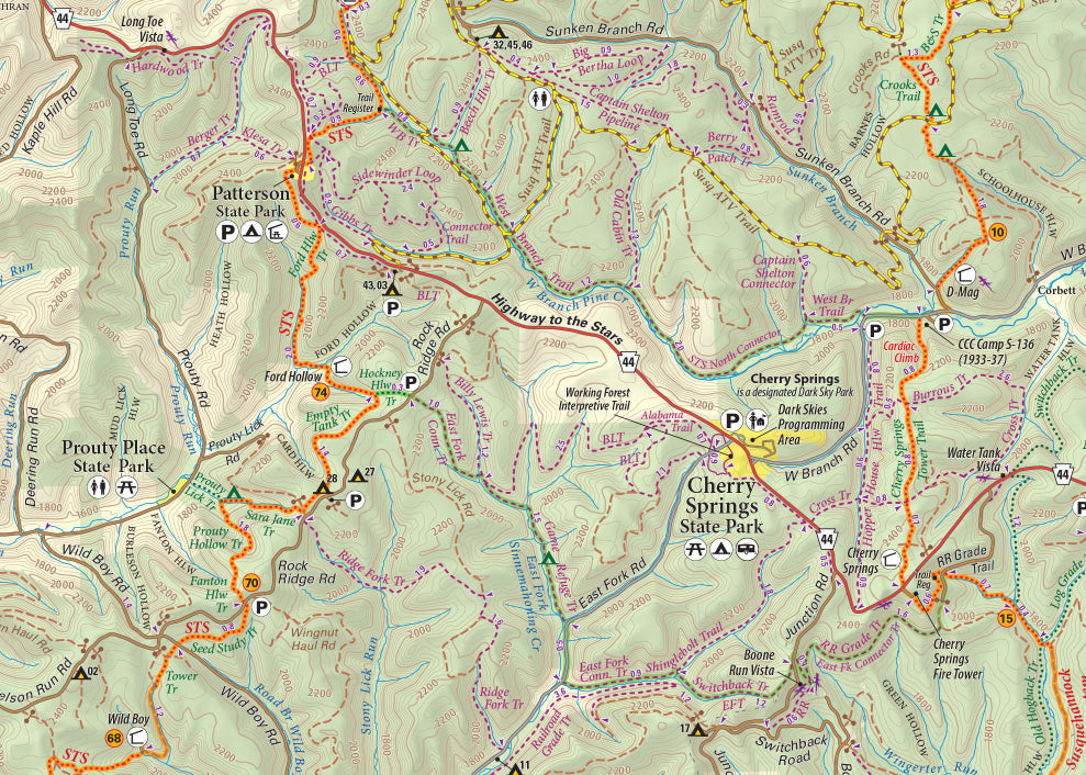 Exploring the Dark Skies Lizard Map – Purple Lizard Maps