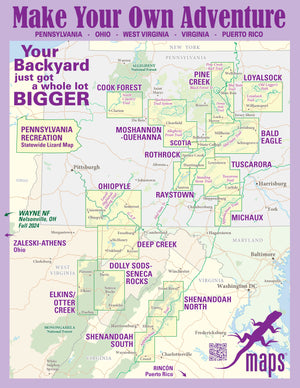 Deep Creek - Savage River State Forest: Maryland Map