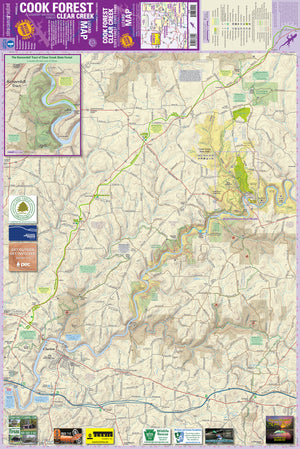 Cook Forest - Clear Creek Lizard Map: Pennsylvania