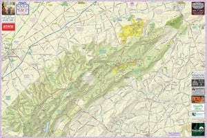 Michaux Lizard Map, Pennsylvania