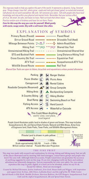 Dark Skies / Susquehannock State Forest Lizard Map