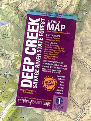 Deep Creek - Savage River State Forest: Maryland Map