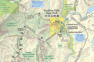 Deep Creek - Savage River State Forest: Maryland Map