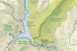 Deep Creek - Savage River State Forest: Maryland Map