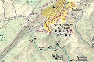 Deep Creek - Savage River State Forest: Maryland Map