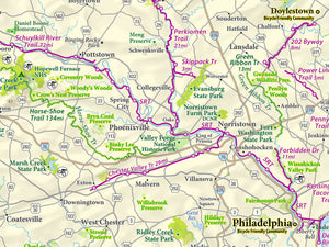 Pennsylvania Statewide Outdoor Recreation Lizard Map