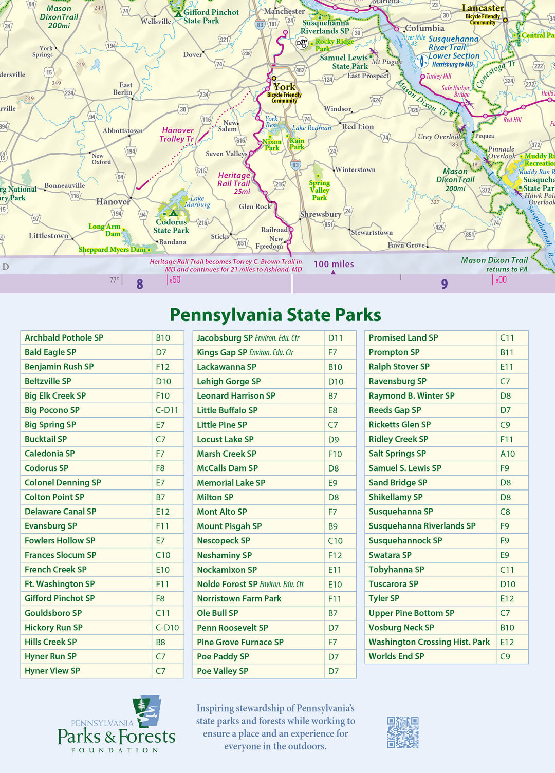 Pennsylvania Statewide Outdoor Recreation Lizard Map – Purple Lizard Maps