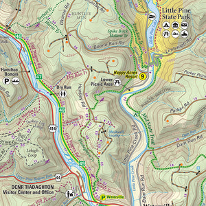 Pine Creek Lizard Map - Grand Canyon of Pennsylvania