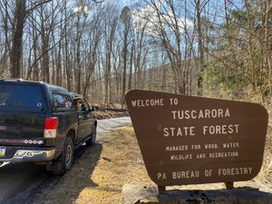 Tuscarora State Forest Lizard Map, Pennsylvania