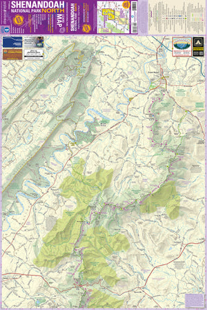 Purple Lizard Shenandoah Map North (pdf), not full size map. 