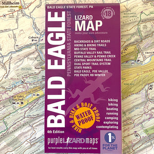 Bald Eagle State Forest Purple Lizard Map - Adventure Starts Here
