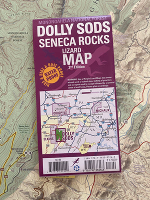 Dolly Sods-Seneca Rocks Lizard Map: West Virginia