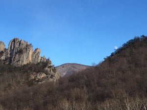 Seneca Rocks West Virginia View: Photo credit Purple Lizard Maps