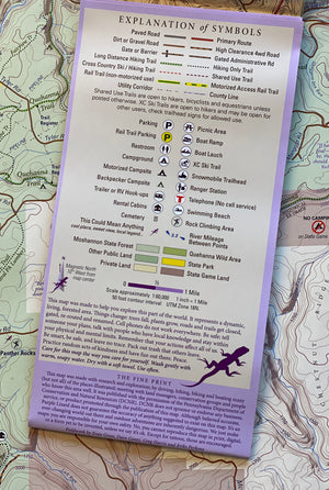 Moshannon-Quehanna Lizard Map, Pennsylvania