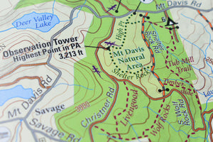 Ohiopyle Laurel Highlands Purple Lizard Recreation Map
