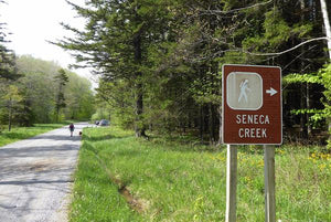 Seneca Creek Sign Field Photo Credit Purple Lizard Maps