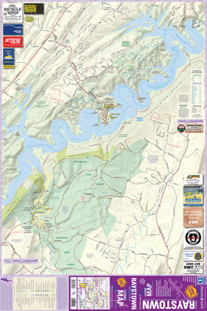 Raystown Lizard Map, Pennsylvania