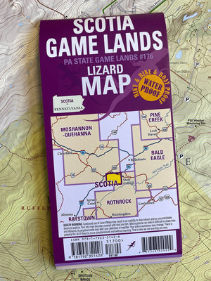 Scotia Game Lands Trails and History Map, PA