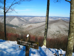 Grand Canyon of Pennsylvania Winter View photo Purple Lizard Maps