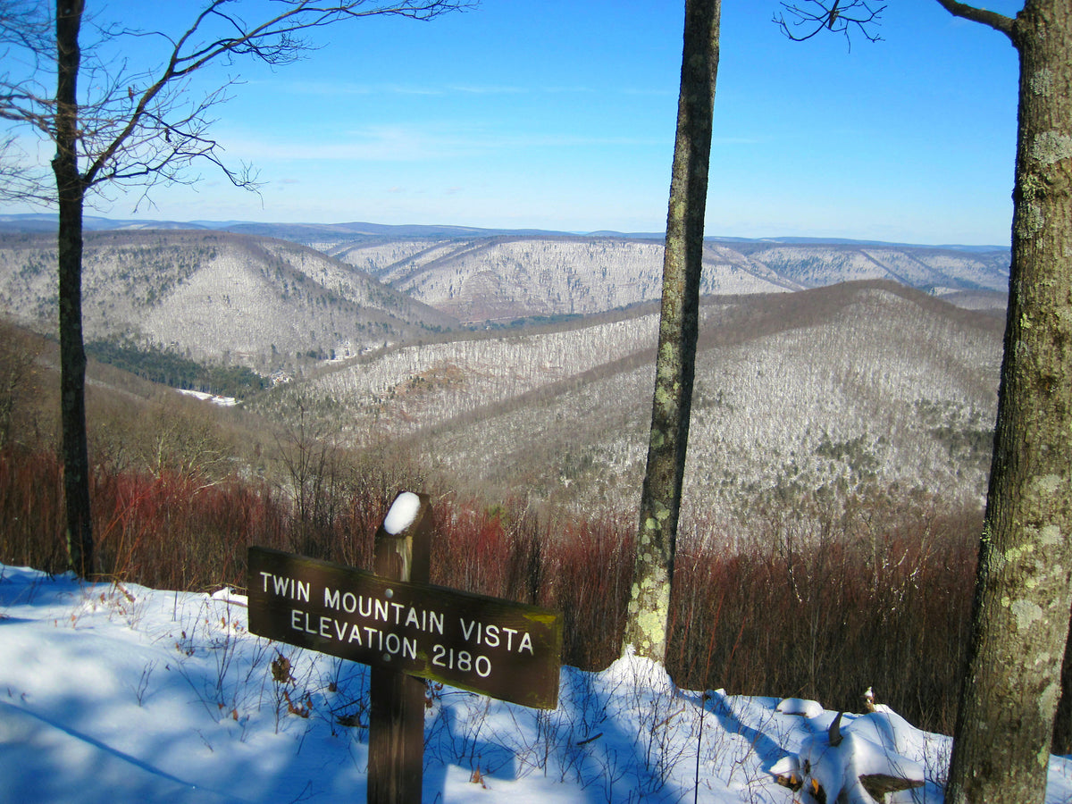 Grand Canyon of Pennsylvania Winter View photo Purple Lizard Maps