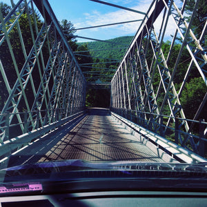 Pine Creek PA: Bridges over Pine Creek Photo Purple Lizard Maps