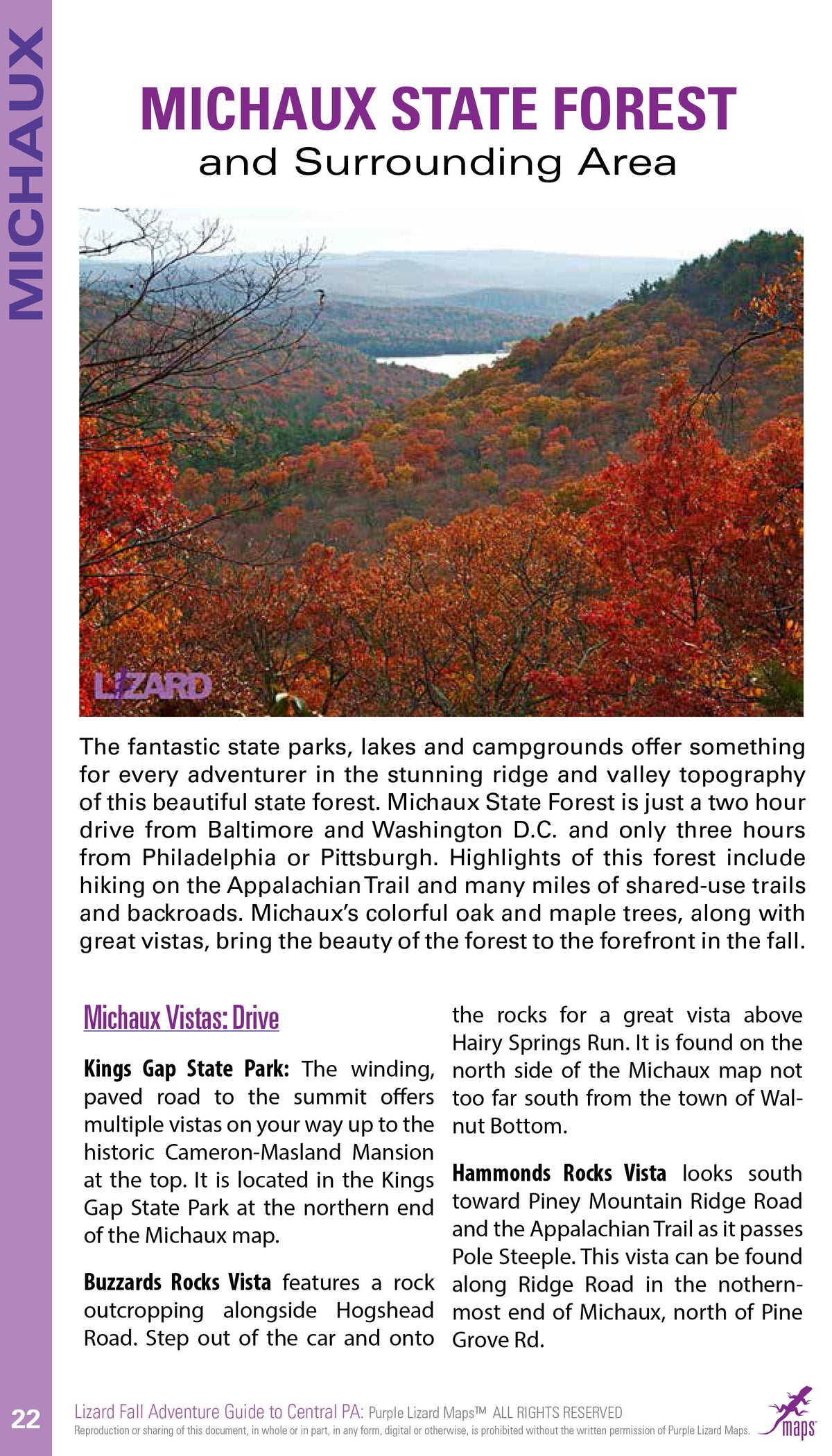 Purple Lizard Pennsylvania Fall Adventure Guide