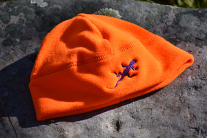 Lizard Screaming Warning Orange Fleece Hat